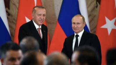 Путин провёл телефонные переговоры с Эрдоганом
