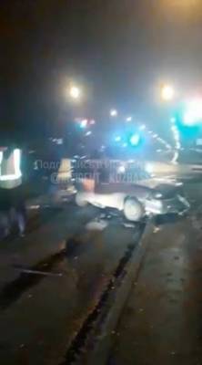 Последствия ДТП на кемеровском перекрёстке сняли на видео