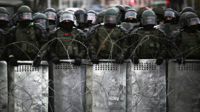 Силовики в Минске готовятся к несанкционированному маршу оппозиции