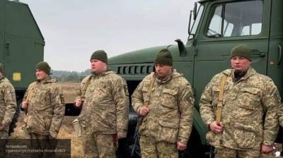 Украинские военные напились и уснули на боевом посту