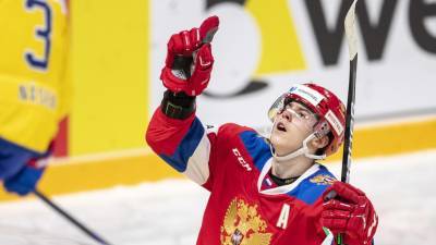 Амиров установил рекорд сборной России по хоккею, открыв счёт в матче с Чехией