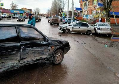 В Сараях случилась массовая авария