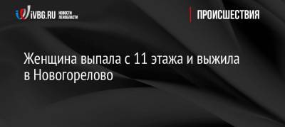 Женщина выпала с 11 этажа и выжила в Новогорелово