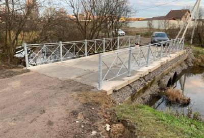 Мост к могиле неизвестного майора-танкиста отремонтирован в Новосергиевке