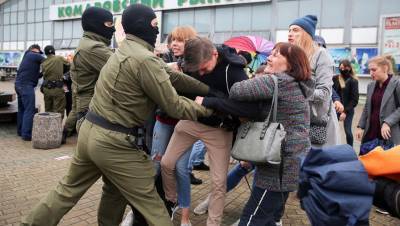 В Белоруссии на акциях протеста задержали более 600 человек