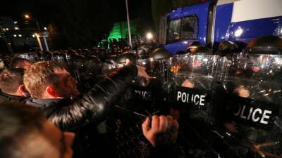 Полиция применила слезоточивый газ при разгоне акции в Тбилиси