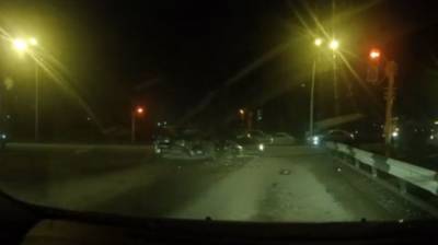 В Кемерове момент серёзного ДТП на улице Тухачевского попал на видео