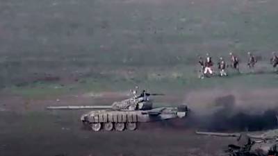Азербайджанский беспилотник не смог подбить армянский танк