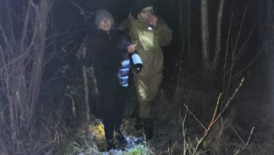 Волонтеры вывели замерзшую бабушку с болота в Тверской области