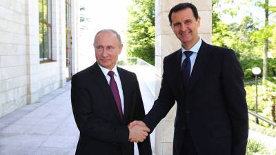 Путин проводит встречу с Асадом
