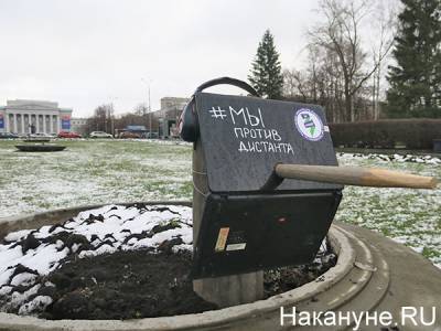 Напротив УрФУ появился "Буратино", выступающий против дистанционного обучения - nakanune.ru