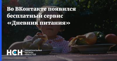 Во ВКонтакте появился бесплатный сервис «Дневник питания»