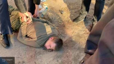 Появились кадры задержания срочника после стрельбы под Воронежем