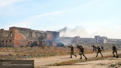 МО Азербайджана показало кадры из захваченного города Шуши в Карабахе