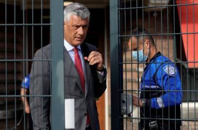 Экс-глава Косова Тачи отказался признавать свою вину на суде в Гааге