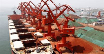 Китай в октябре увеличил импорт железной руды на 14,9%
