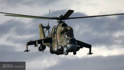 В Минобороны РФ заявили, что вертолет Ми-24 в Армении был сбит