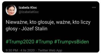 Польского евродепутата заставили удалить цитату Сталина к выборам в США