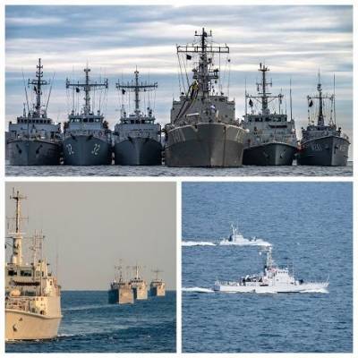 Корабли ВМС Украины провели тренировку с постоянной противоминной группой НАТО