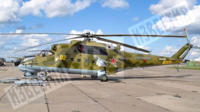 Первые кадры с места падения российского вертолета в Армении