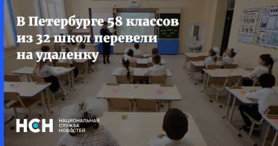 В Петербурге 58 классов из 32 школ перевели на удаленку
