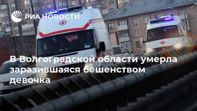 В Волгоградской области умерла заразившаяся бешенством девочка
