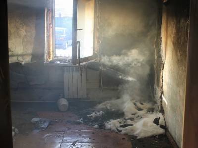 В Челябинской области произошел пожар из-за телевизора