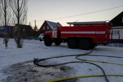 В Оренбургском районе горел жилой дом