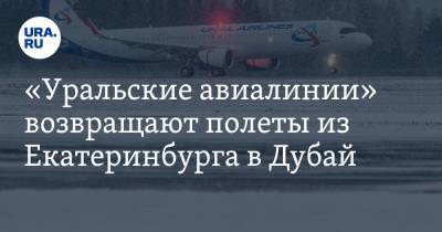 «Уральские авиалинии» возвращают полеты из Екатеринбурга в Дубай