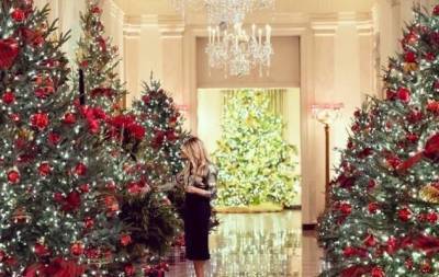 America the Beautiful: Мелания Трамп в последний раз украсила Белый дом к Рождеству (ФОТО+ВИДЕО)