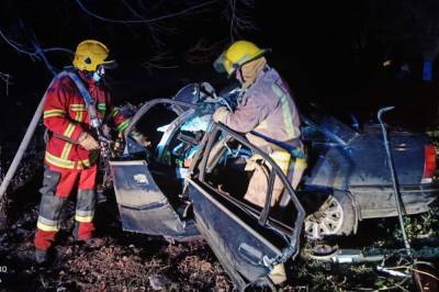 Авто смяло, а тело доставали специнструментами: под Днепром Opel на полном ходу врезался в дерево (фото)