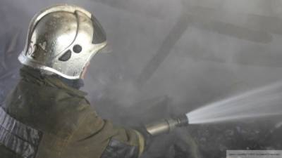 Крупный пожар произошел на складе с древесиной во Владимирской области