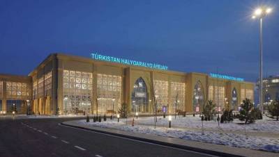 Аэропорт Туркестана принял первый регулярный рейс