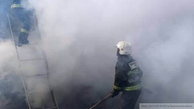 Огонь охватил склад с древесиной во Владимирской области