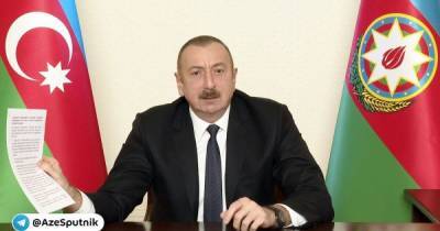 Ильхам Алиев: Карабахского конфликта больше нет (видео)