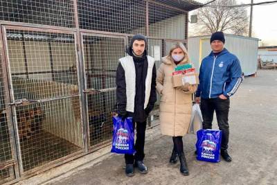 Тамбовскому приюту животных передали 60 кг корма и необходимые медикаменты