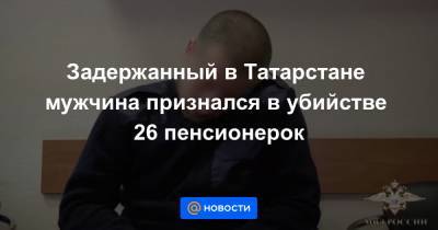 Задержанный в Татарстане мужчина признался в убийстве 26 пенсионерок
