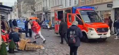 В немецком городе Трир автомобиль врезался в толпу пешеходов
