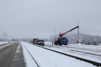 На дороге Брянск-I – Брянск-II начали ставить опоры наружного освещения