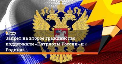 Запрет навторое гражданство поддержали «Патриоты России» и«Родина»