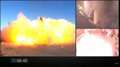 Starship взорвался во время тестового запуска: впечатляющее видео взрыва