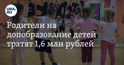 Родители на допобразование детей тратят 1,6 млн рублей