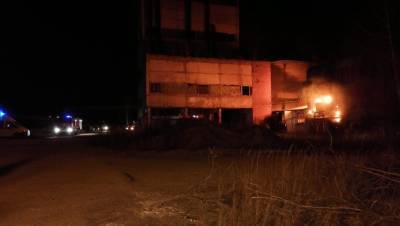 Ночью в Рязани произошёл крупный пожар на промышленном предприятии