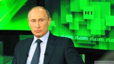 Путин поздравил коллектив RT по случаю день рождения телеканала