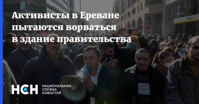 Активисты в Ереване пытаются ворваться в здание правительства