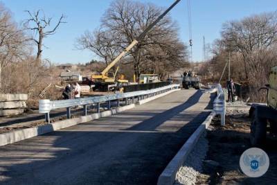 В Амвросиевском районе ДНР завершается восстановление моста