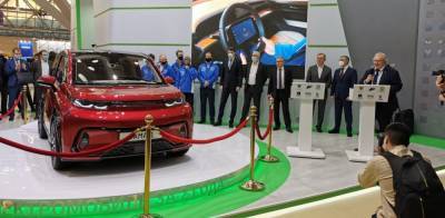 В Москве дебютировал российский электромобиль «Кама-1»