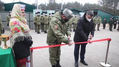 На белорусско-украинской границе открыли модульную погранзаставу