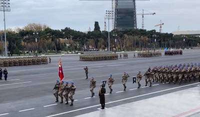 Эрдоган принял участие в параде, посвященном победы Азербайджана в Карабахе