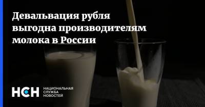 Девальвация рубля выгодна производителям молока в России